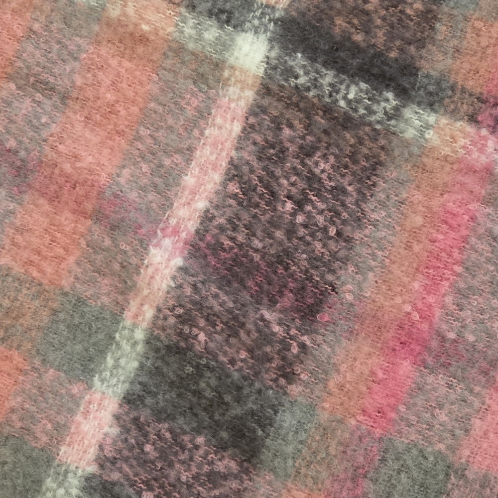 Plaid Wool Scarf